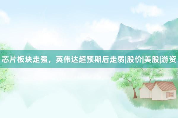 芯片板块走强，英伟达超预期后走弱|股价|美股|游资