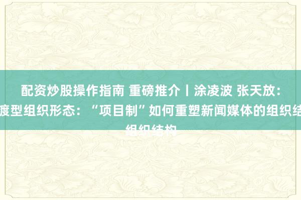 配资炒股操作指南 重磅推介丨涂凌波 张天放：过渡型组织形态：“项目制”如何重塑新闻媒体的组织结构
